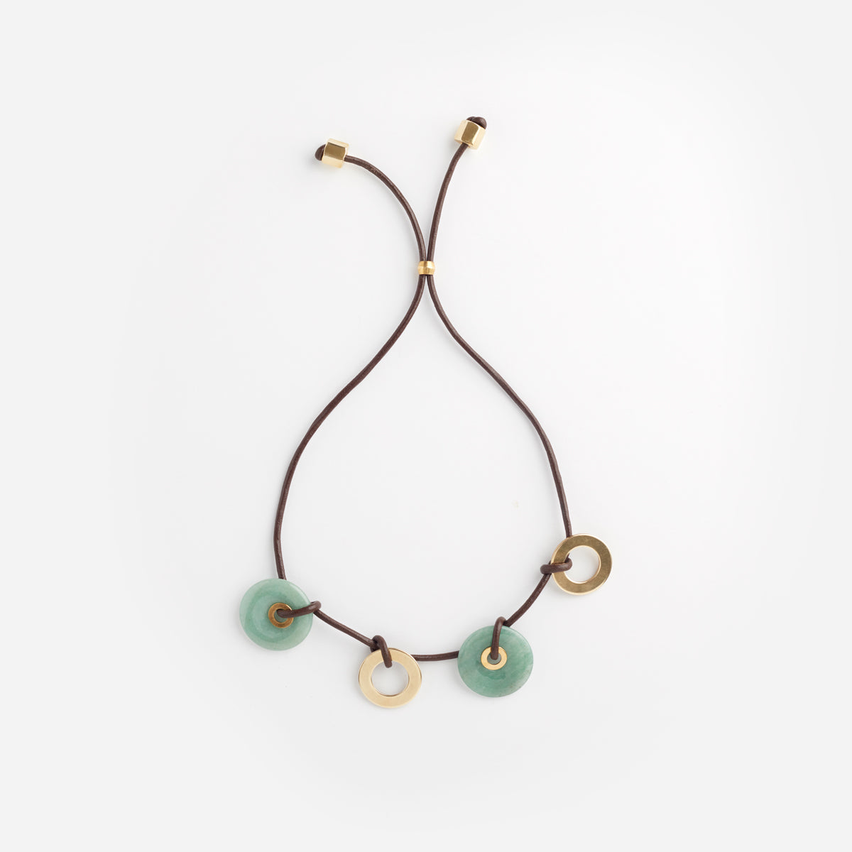 PICHULIK| Divers Necklace Leather and Gem Stones